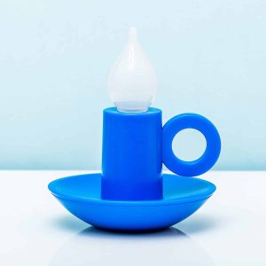 Oplaadbaar kandelaar lampje – Blauw