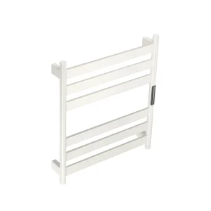 Elektrische handdoek radiator wit met thermostaat